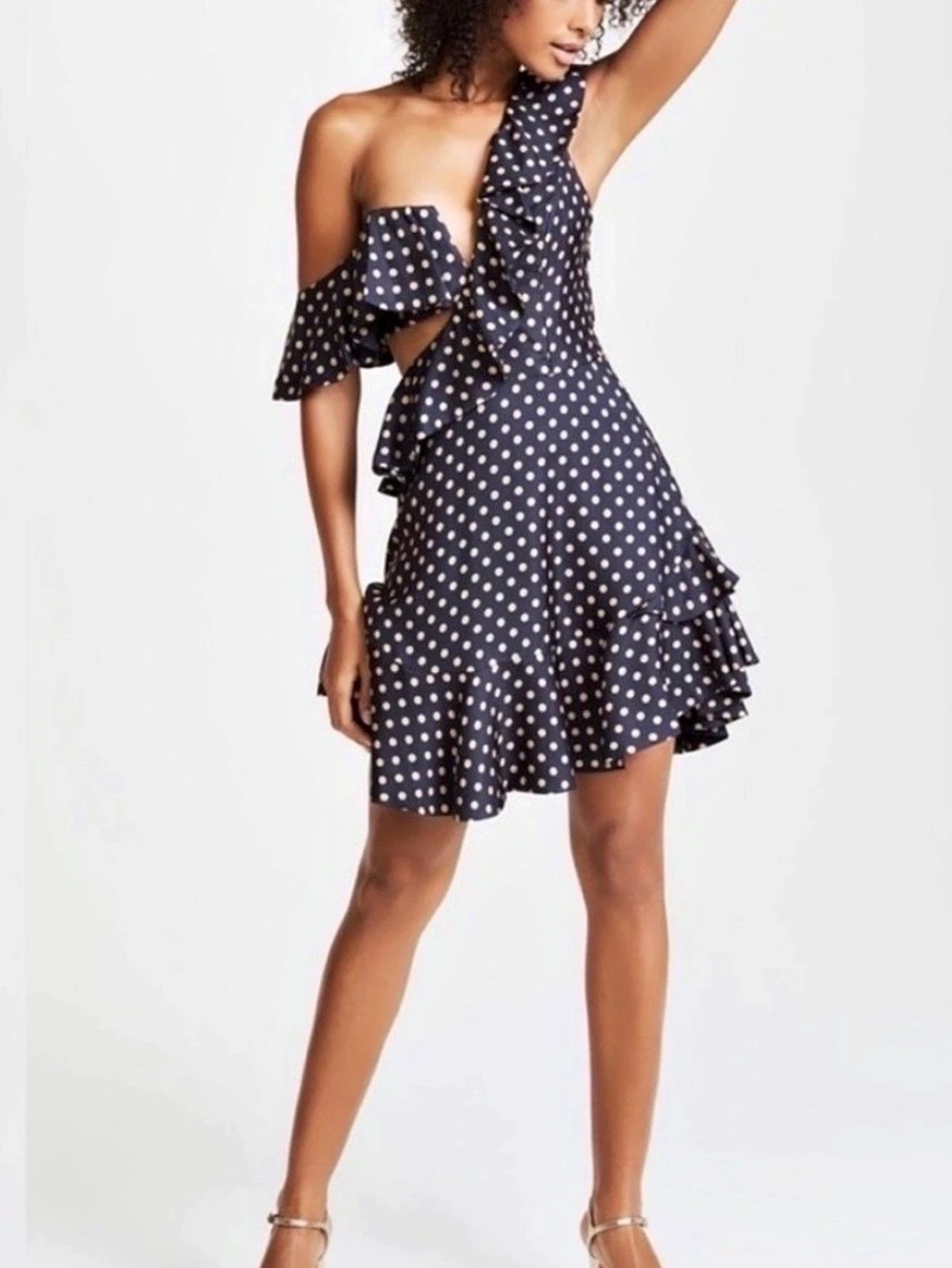 Brand New!!
Zimmermann Polka Dot Mini Dress in Blue & Yellow Size 2 Like New